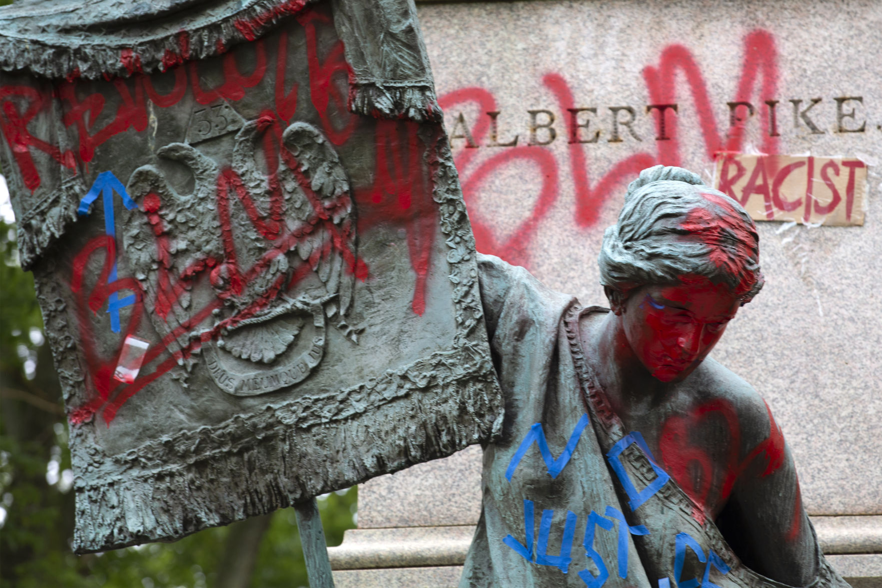 Confederate Gen. Albert Pike statue in Washington D.C.